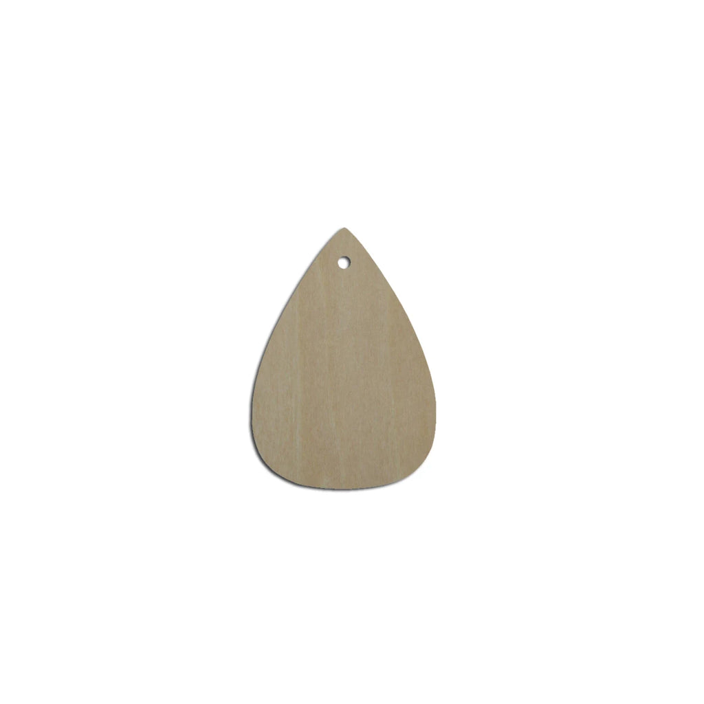 10pcs Unfinished Blank Wood Geometric Triangle Teardrop Cutout Shape Earring Pendant Jewelry Charm Finding