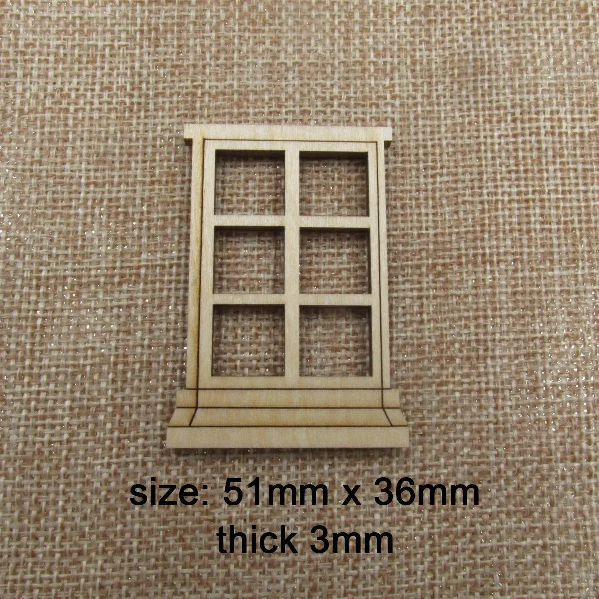 10pcs Unfinished Blank Wood Window Fairy Church Shape Wooden Fairy Windows Cutout Door House Accessories For DIY Craft