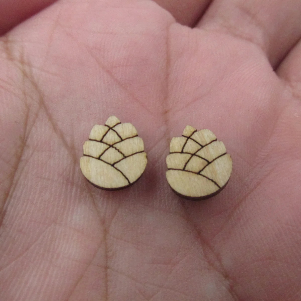 5 Pair Unfinished Blank Fall Wooden Squirrel and Acorn Cabochon Pinecone Post Corn Cob Pumpkin Wood Earrings Stud