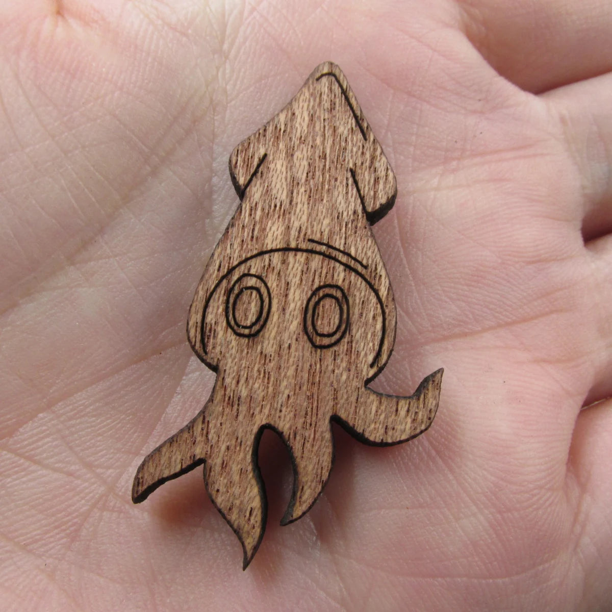 3 Pair Unfinished Under the Sea Ocean Animal Wooden Octopus Shape Cutout For Brooches Pin Magnet Pendant Jewerly Diy Making