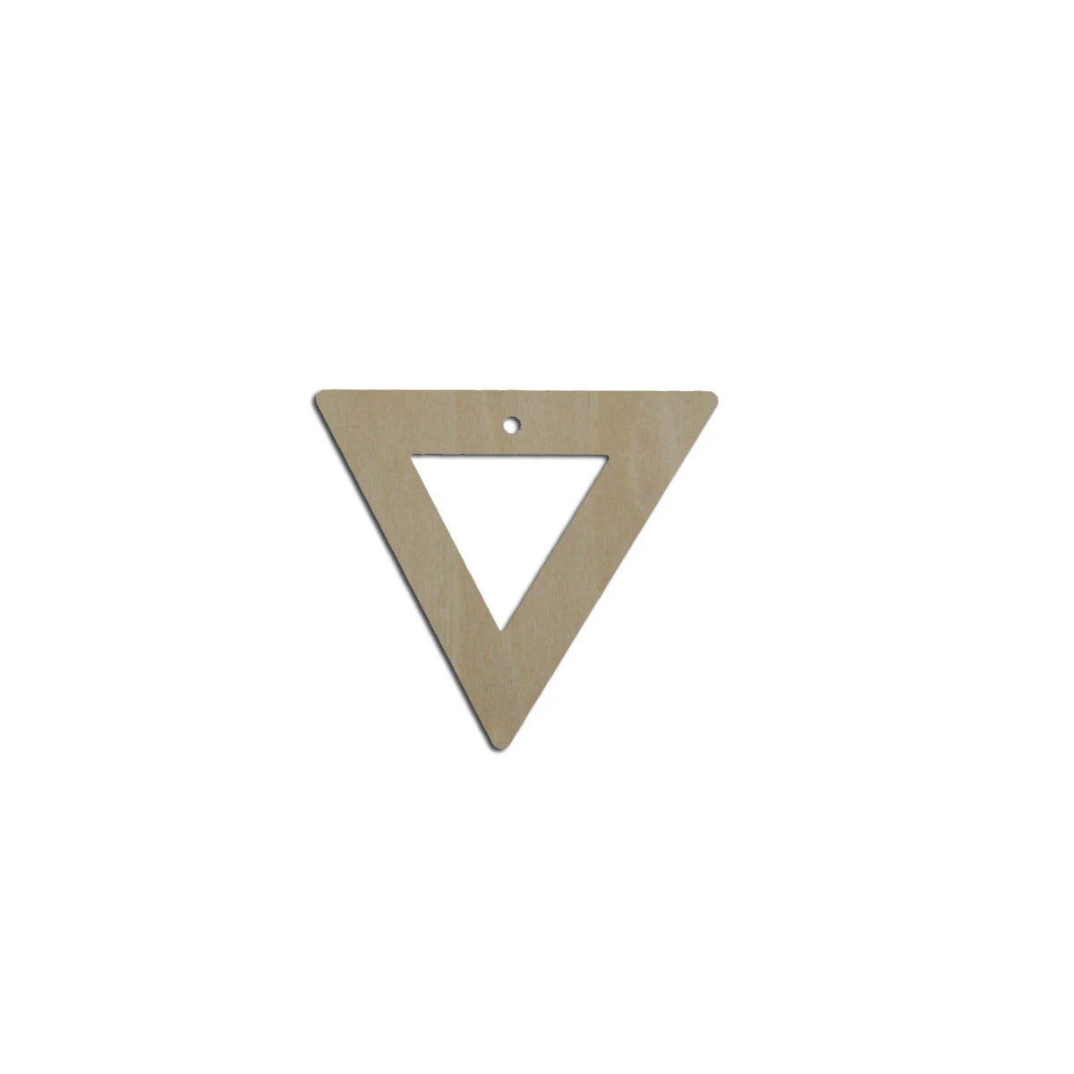 10pcs Laser Cut Unfinished Blank Wood Geometric Trigon Trilateral Cutout Shape Earring Pendant Jewelry Charm Finding