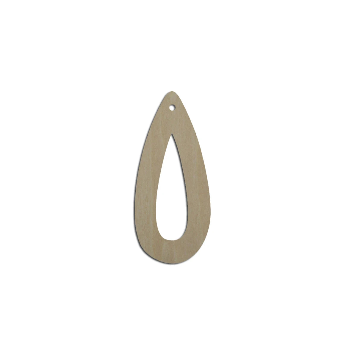 10pcs Laser Cut Unfinished Blank Wood Small Thin Teardrop Diamond Cutout Shape Earring Pendant Jewelry Charm Finding
