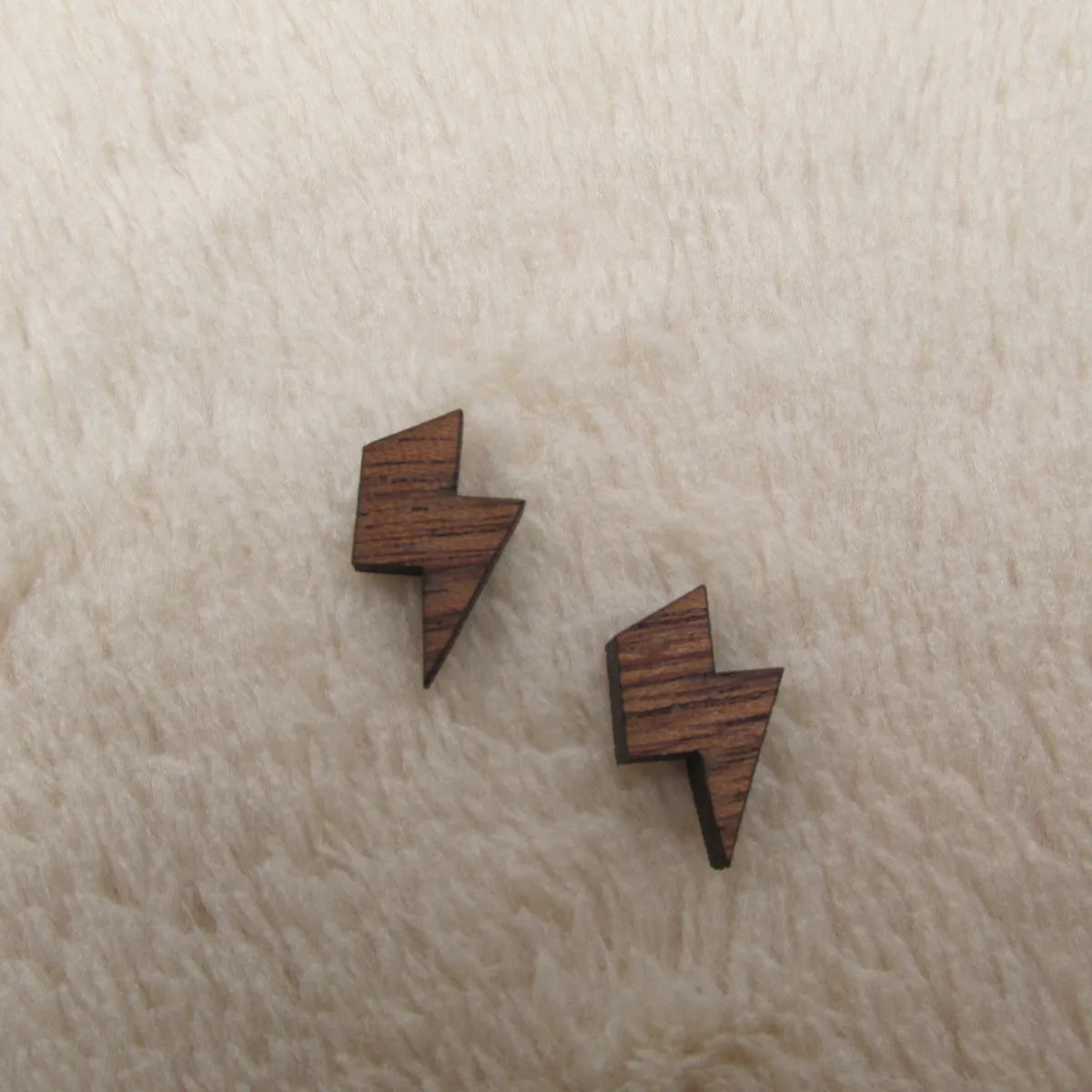 Tiny Wood Lightning Cloud Raindrop Cabochon Accessories Unfinished Blank Wooden Charms For  Earring Stud Making