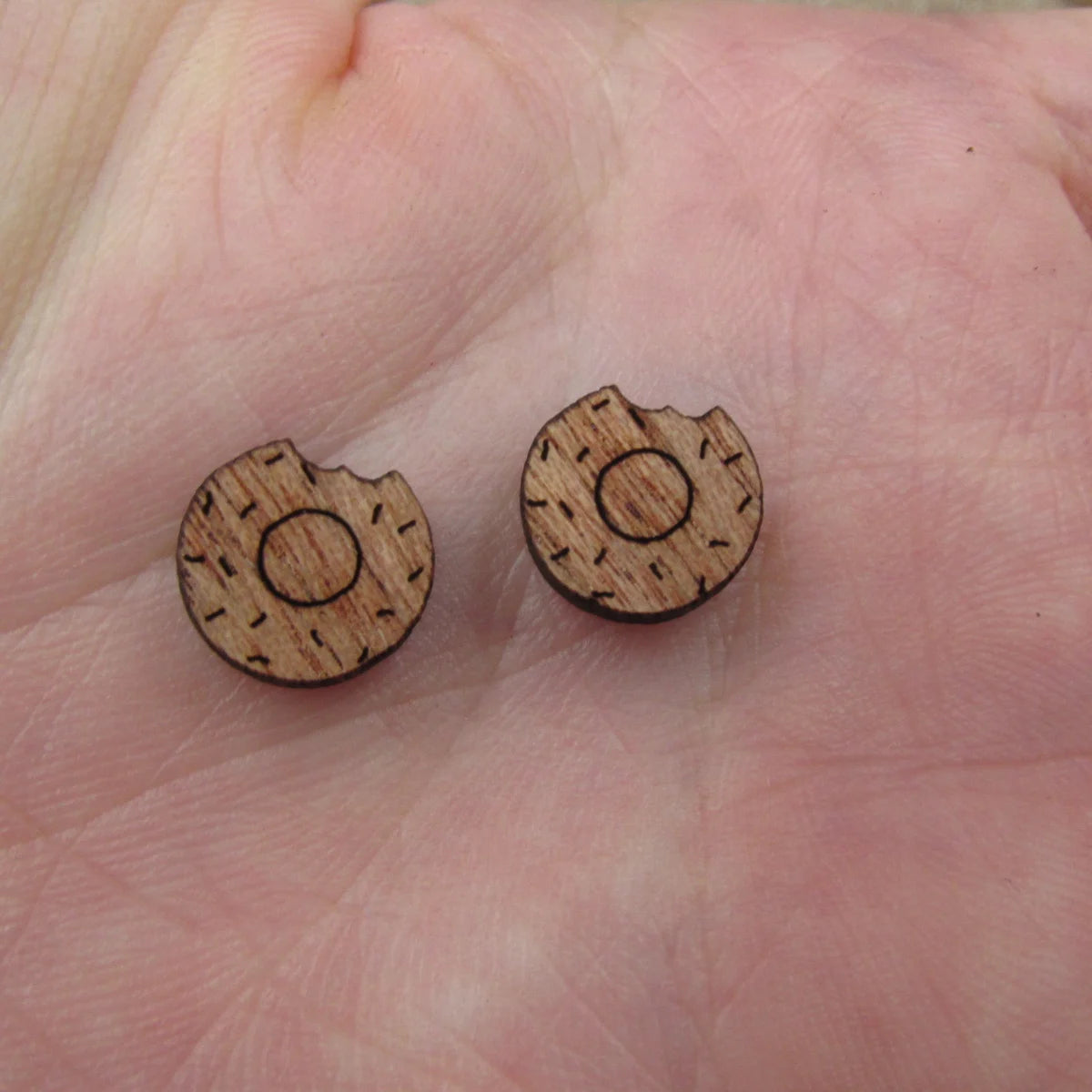 5 Pair Unfinished Blank Laser Cut Foods Wood Cabochon Pizza Donut Wooden Shape Charms Pendant For DIY Jewerly Earrings Suppliers