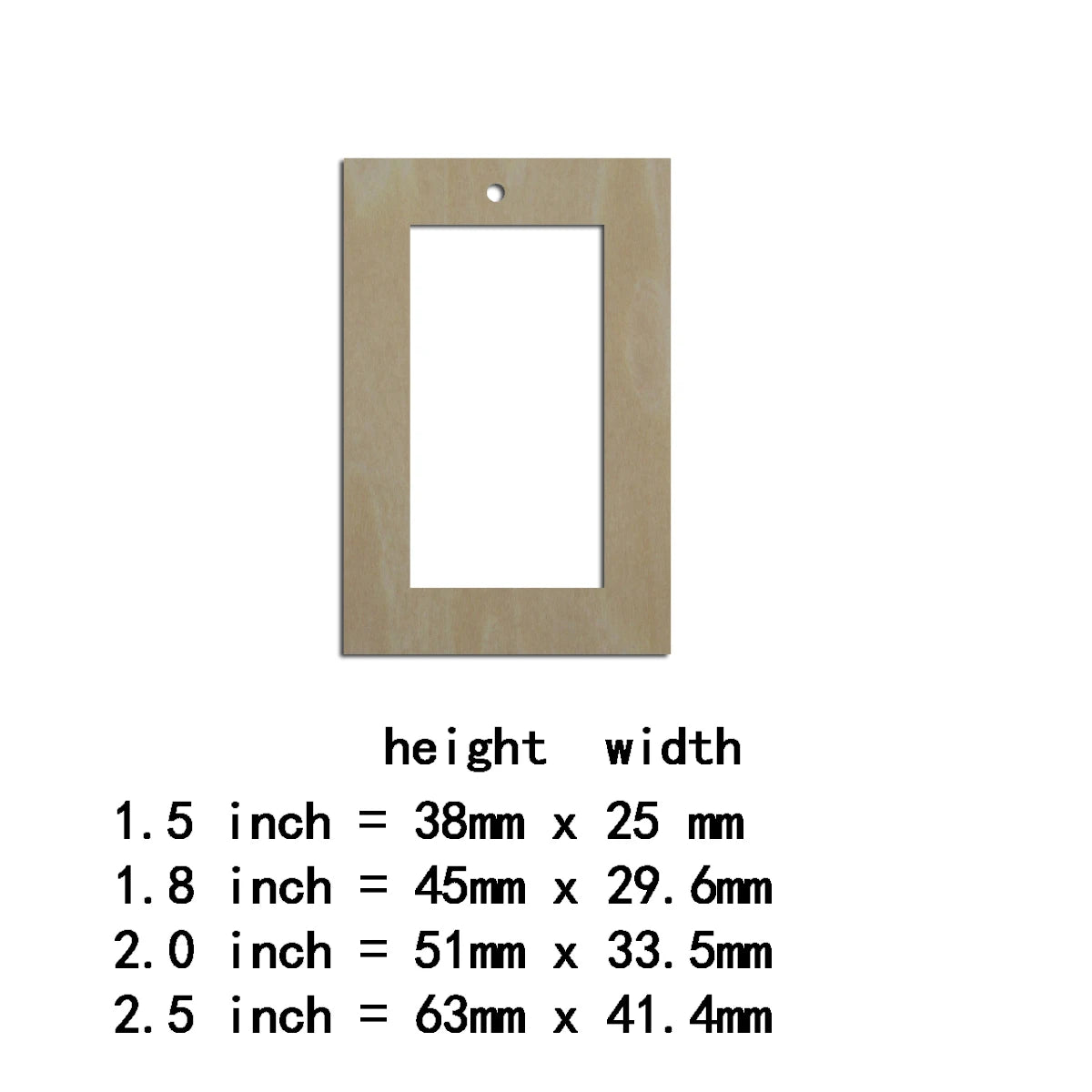10pcs Laser Cut Unfinished Blank Wood Geometric Rectangle Cutout Shape Earring Pendant Jewelry Charm Finding
