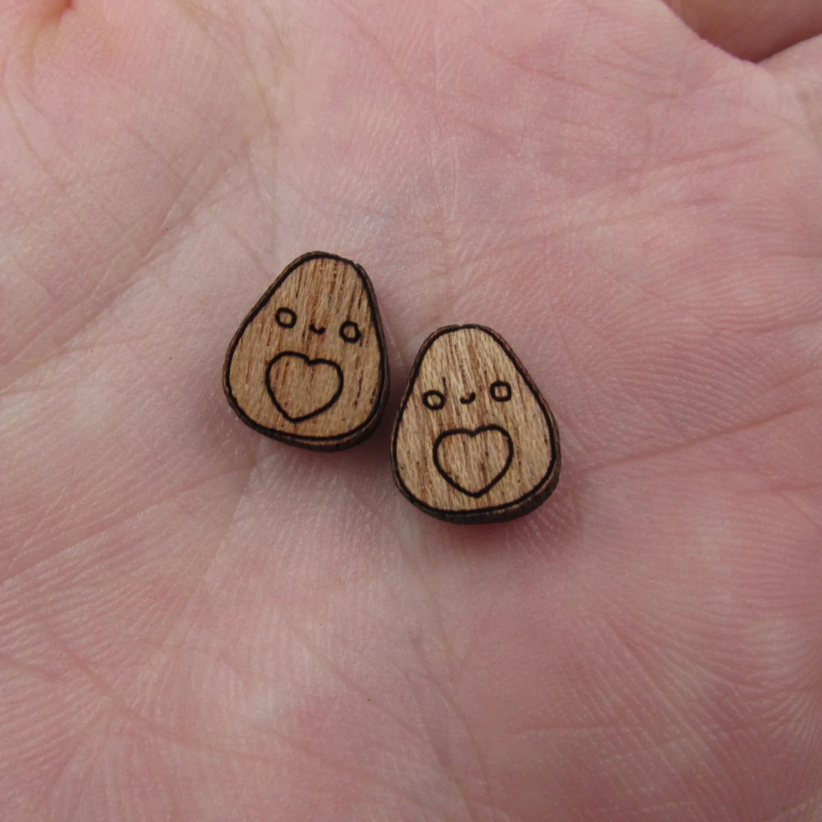 5 Pair Unfinished Blank Foods Wood Cabochon Eggs Toast Avocado Wooden Shape Charms Pendant For DIY Jewerly Earrings Suppliers