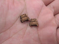 5 Pair Unfinished Blank MINI Wood Cabochon Christmas Car Trucks With Tree Wooden Cutout Shapes For DIY Stud Earrings Supplies