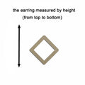 10pcs Unfinished Wood Blanks Geometric Diamond Hoop Shape Macrame Earring Part Findings Wholesale For DIY Jewelry Making