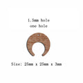 6pcs Unfinished Blank Wooden Circle Crescent Moon Earring Connector Pendant for Women Female Jewelry Making DIY Crafting