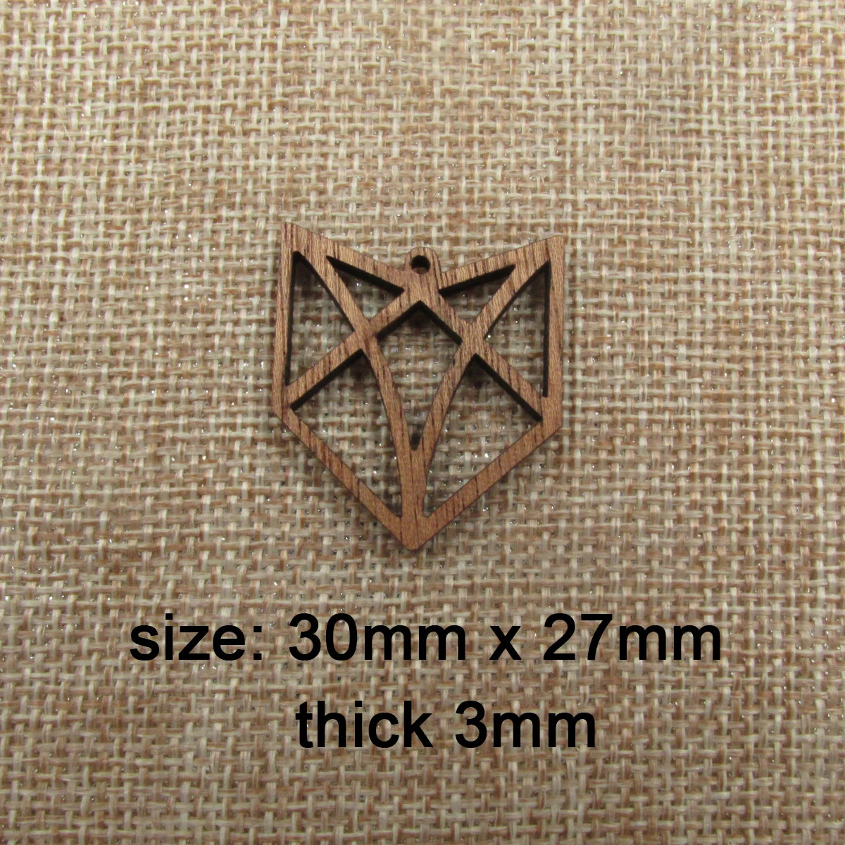 6pcs Unfinished Wooden Fox Charm Jewelry Accessories For Foxes Bracelet Necklace Pendant Craft Supplies Diy Finding