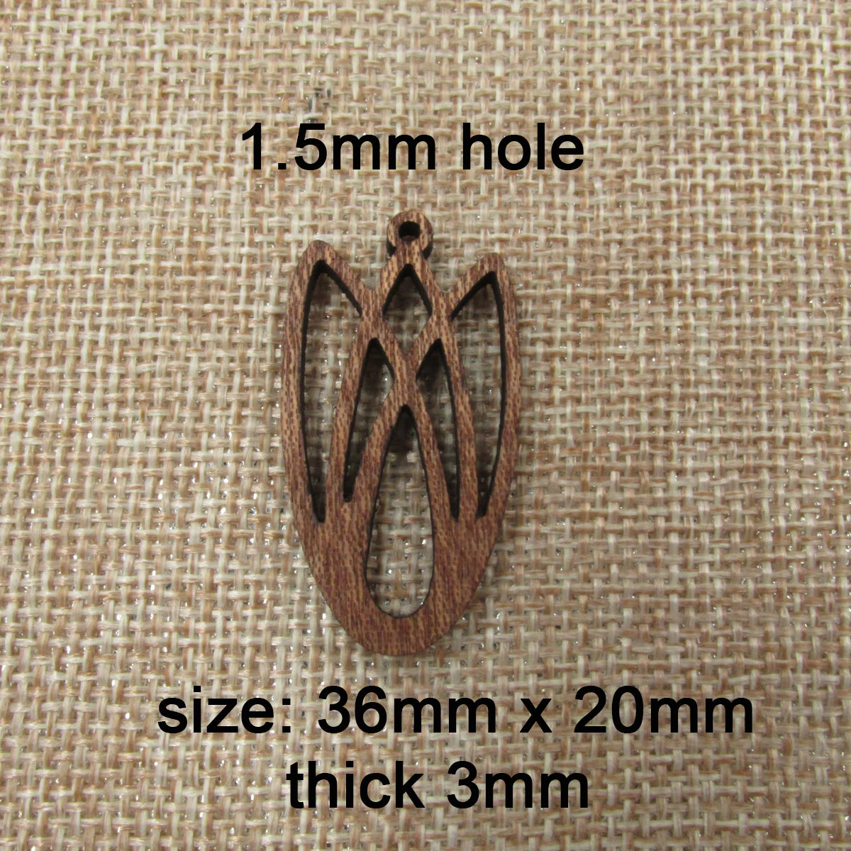 6pcs Unfinished Blank Wood Lotus Flower Leaf Head Wooden Charms Pendants Earrings Lotus Necklace For DIY Jewelry Making