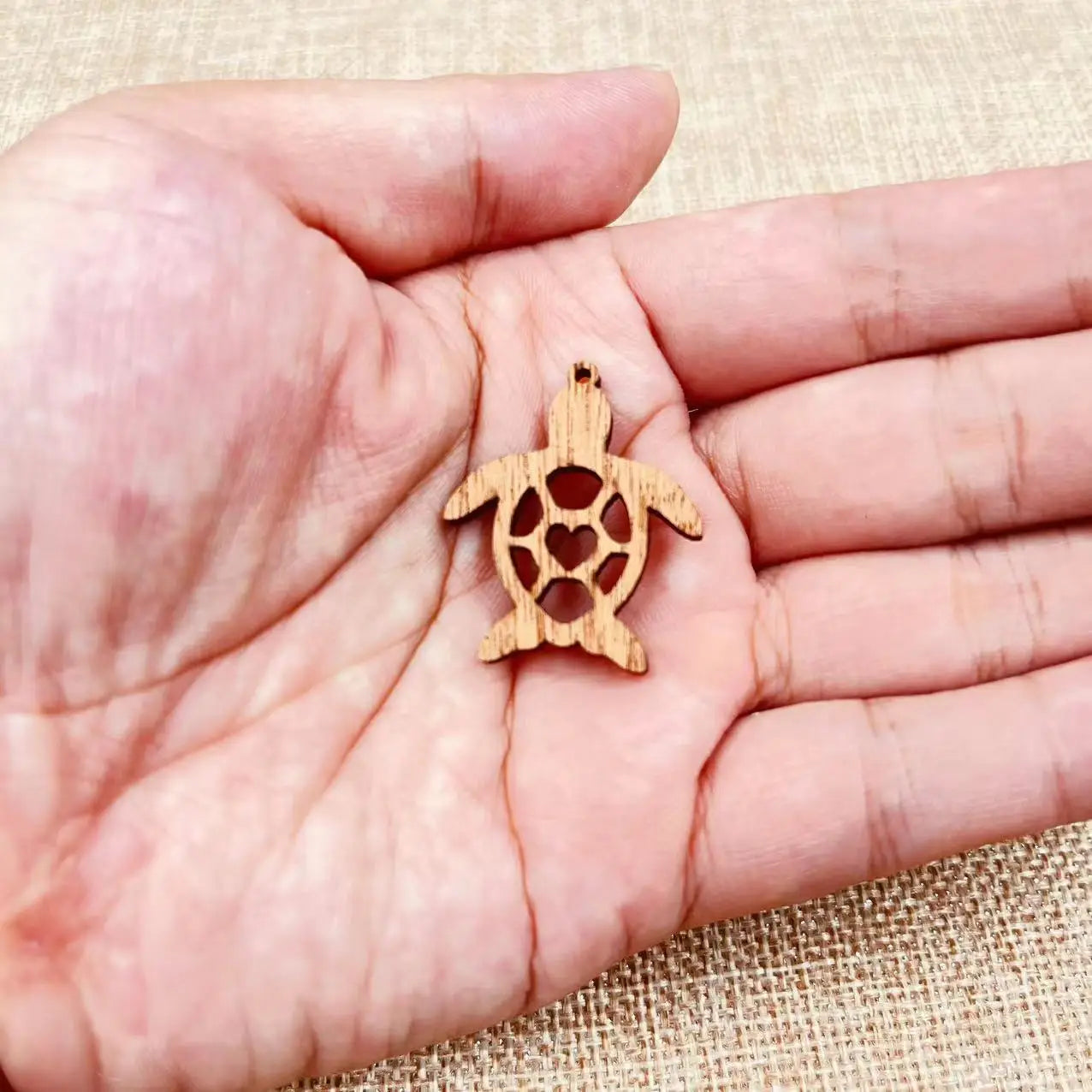 6pcs Unfinished Wooden Ocean Beach Sea Turtle Tortoise Charms Earring Pendants For Jewelry Making DIY Handmade Crafte