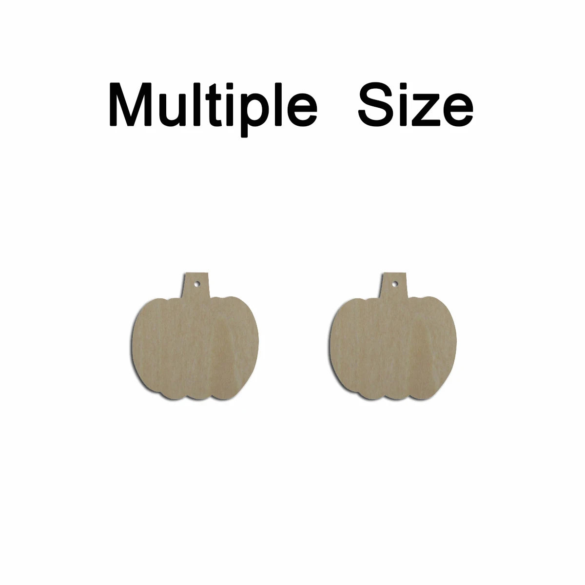 10pcs Multiple Size Unfinished Wooden Blanks Pumpkin Cutout Shape Dangle Earring For Jewelry Supplier