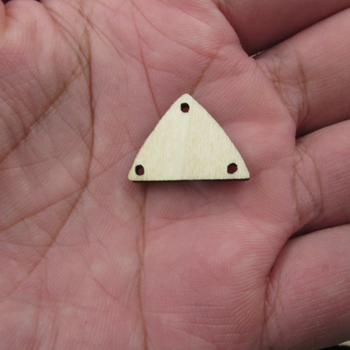 10 Pcs Unfinished Blank Wooden Geometric Triangle Shape Cutout Plywood Connector Jewelry Finding Supplies For Earrings