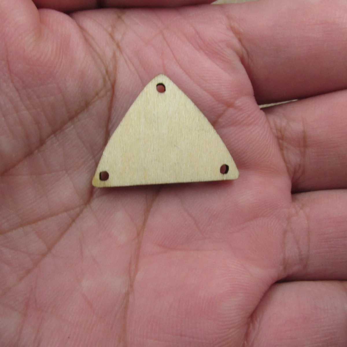 10 Pcs Unfinished Blank Wooden Geometric Triangle Shape Cutout Plywood Connector Jewelry Finding Supplies For Earrings