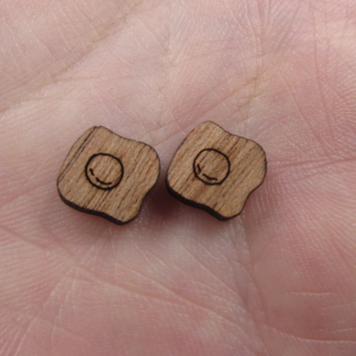 5 Pair Unfinished Blank Foods Wood Cabochon Eggs Toast Avocado Wooden Shape Charms Pendant For DIY Jewerly Earrings Suppliers