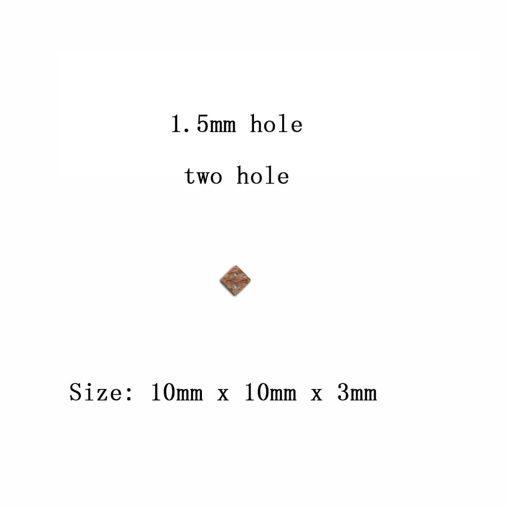 6pcs Unfinished Blank Wooden Geometric Diamond Shape Earring Connector Pendant for Women Female Jewelry Making DIY Crafting
