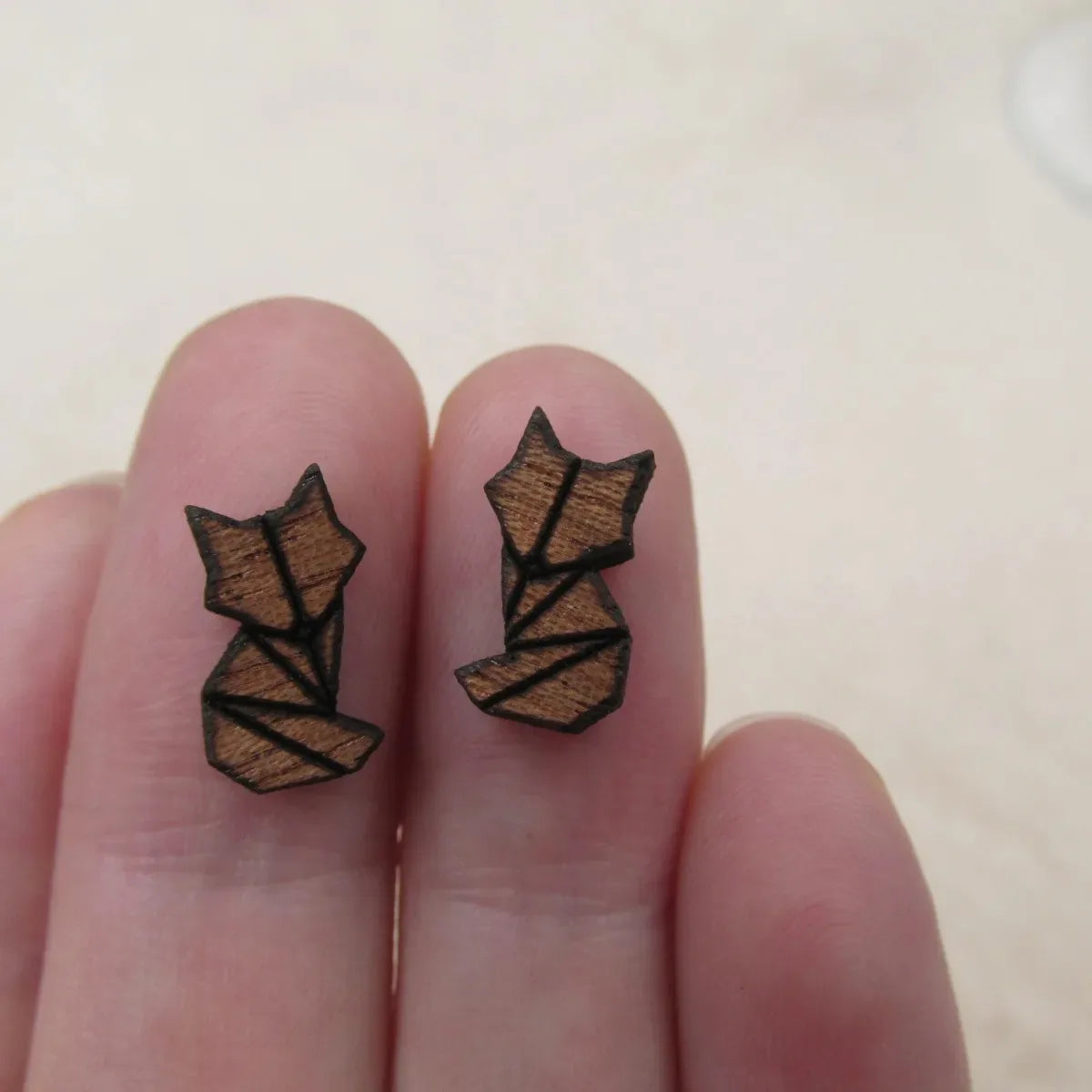 10pcs Unfinished Wooden Fox Charm Wood Cabochon Fox Pendant Perfect For DIY Craft Laser Cut Earring Stud Jewerly Supplies