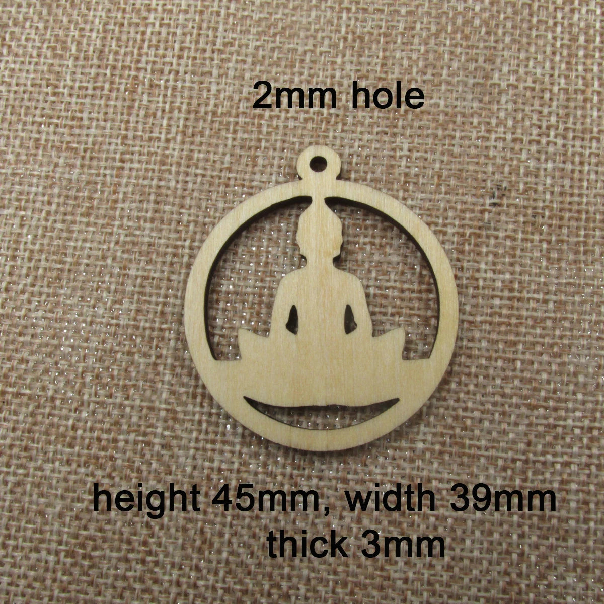 10pcs Unfinished Wooden Blanks Flower Lotus Shape Laser Cut Circle Lotus Wood For DIY Earrings Findings Jewelry