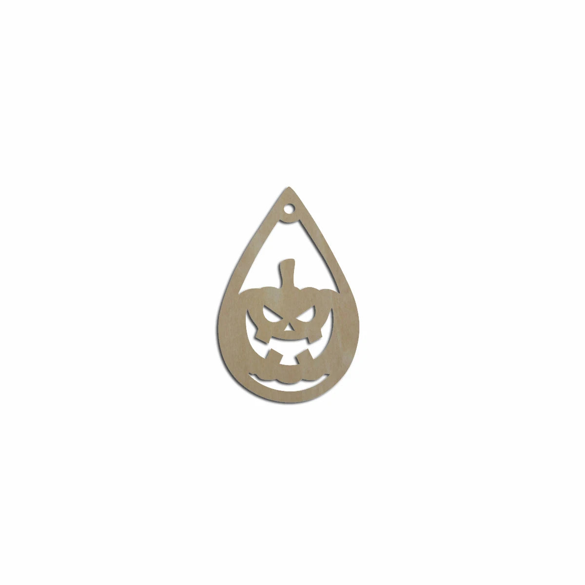 10pcs Bulk Unfinished Wooden Blank Holiday Halloween Pumpkins Jack-o-lanterns Cutout Shape For Spooky Horror Theme Earring