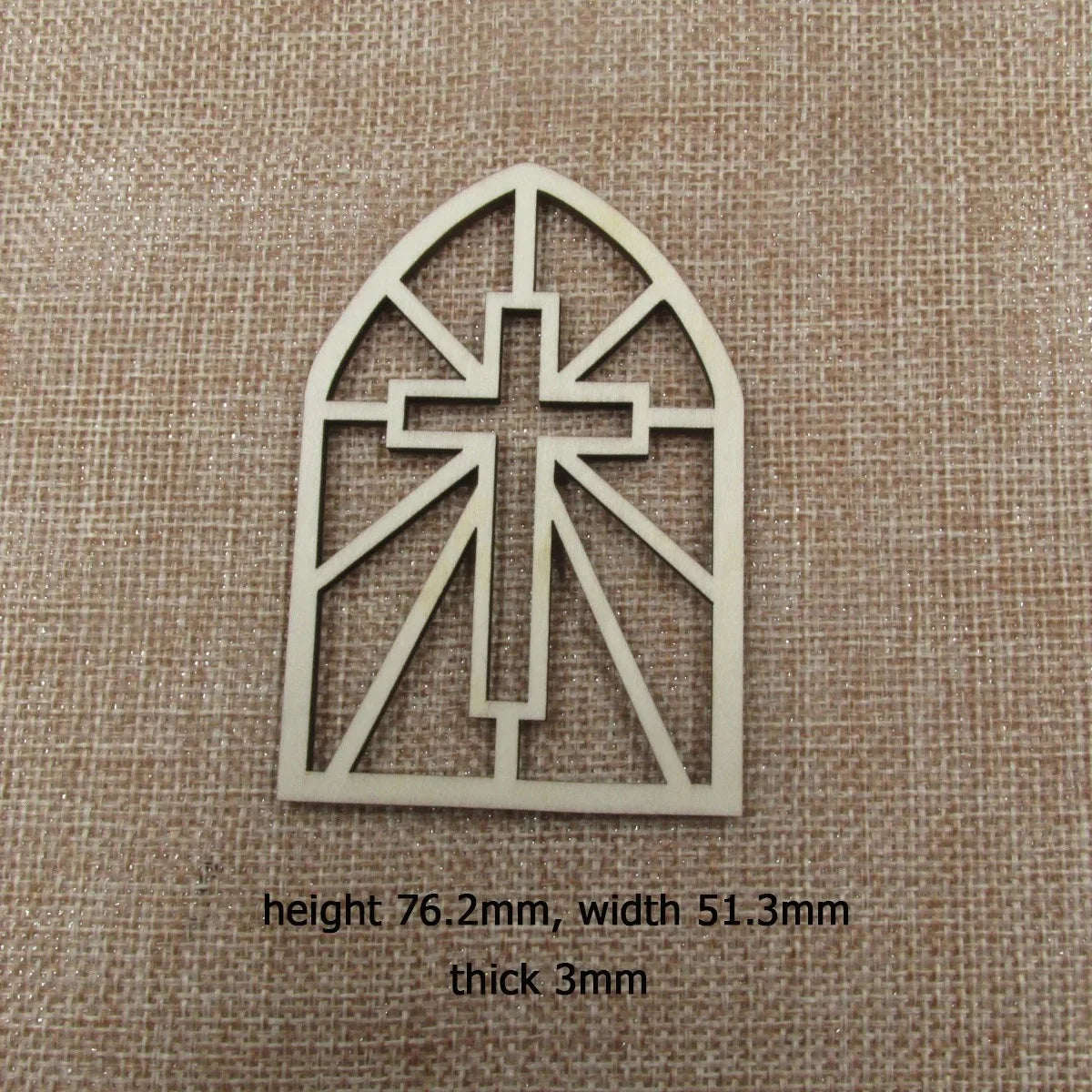10pcs Unfinished Wood Dollhouse Windows Fairy Farmhouse Gothic Cross Windows Arched Frame For Crafts Mirror Wall Art Home Decor
