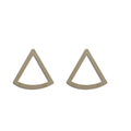 10pcs Unfinished Wood Blanks Triangle Fan Hoop Shape Macrame Earring Part Findings Accessories Wholesale For DIY Jewelry Making