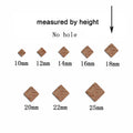 6pcs Unfinished Blank Wooden Geometric Diamond Shape No Hole Earring Connector Pendant for Women Female Jewelry Making