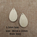 10pcs Wood Earring Blanks Unfinished  Little Teardrop Earrings for Jewelry Making Pendant Bulk DIY Lightweight Statement
