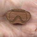 3 Pair Unfinished Ocean Beach Wooden Glasses Shape Cutout For Brooches Pin Magnet Pendant Charms Diy Making