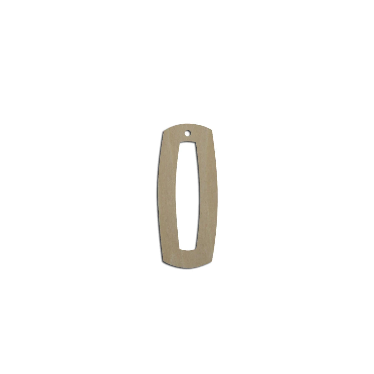10pcs Unfinished Blank Wood Geometric Rectangle Trapezoid Cutout Shape Earring Pendant Jewelry Charm Finding
