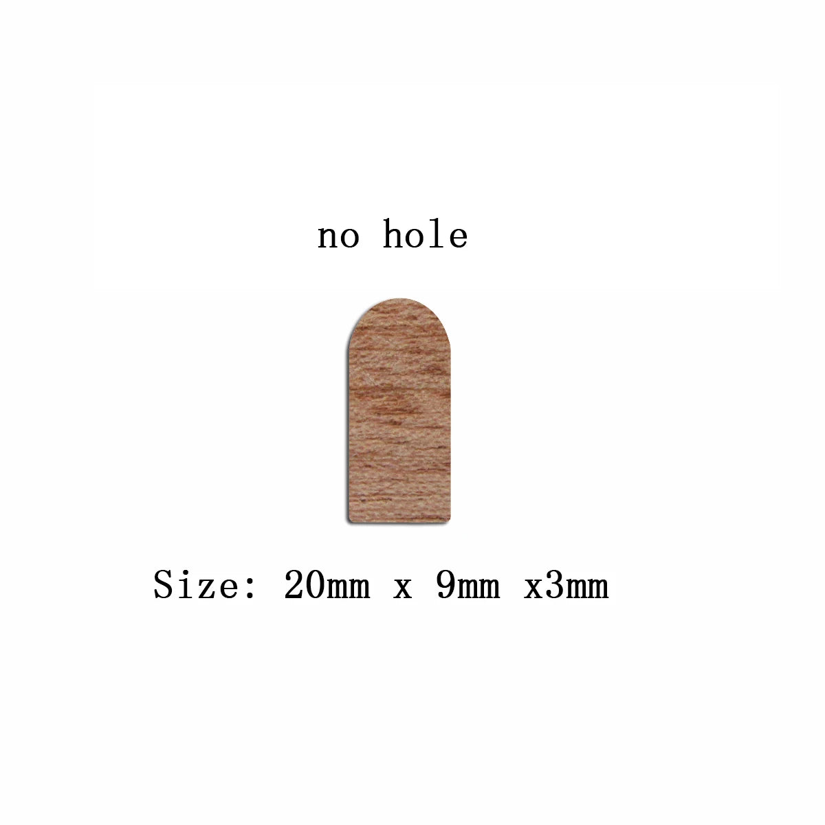 6pcs Unfinished Blank Wooden Long Domed Stud Earring Charms Connector Pendant for Women Female Jewelry Making DIY Crafting