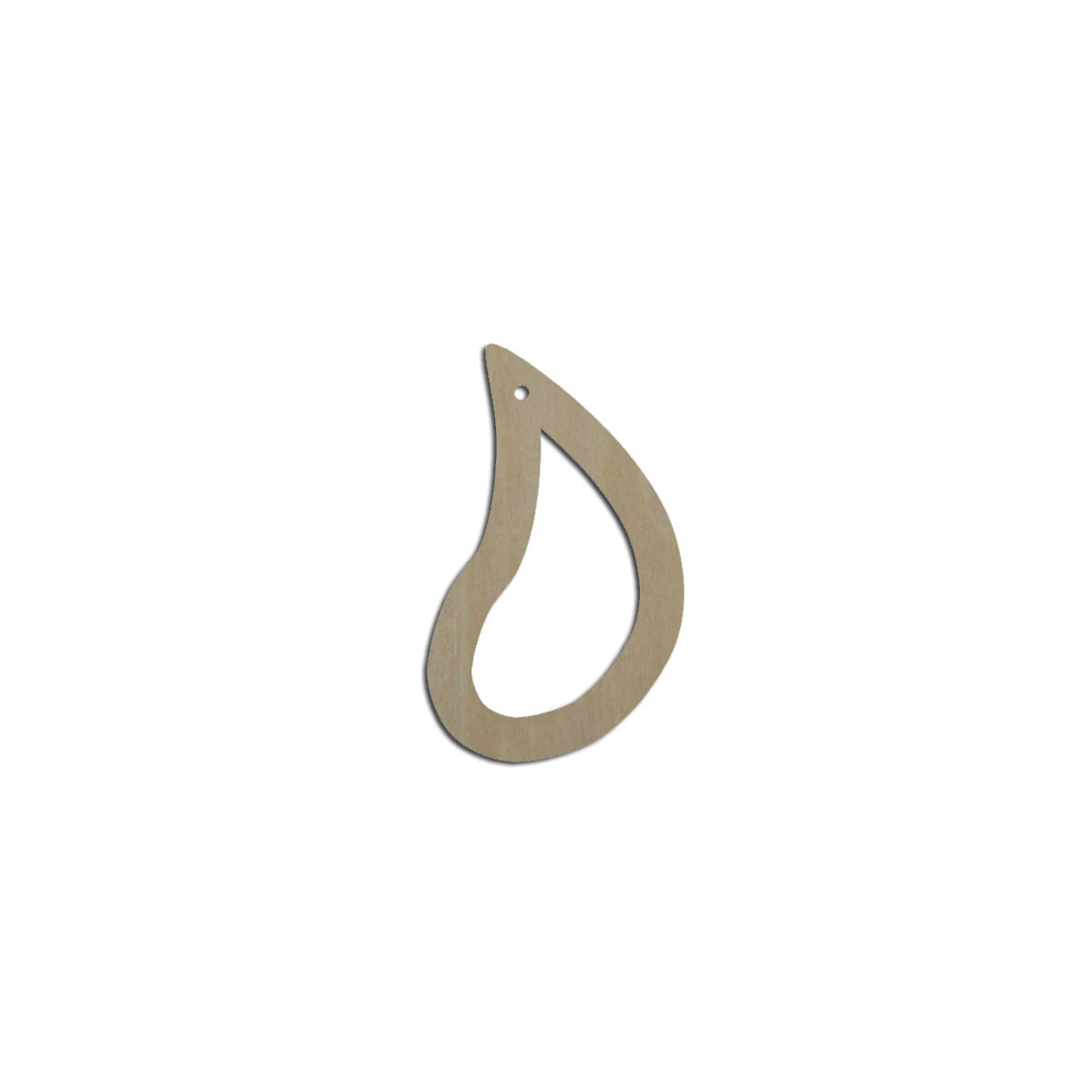 10pcs  Unfinished Blank Wood Geometric Hollow Teardrop Anomaly Cutout Shape Earring Pendant Jewelry Charm Finding