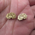 10pcs Unfinished Blank Tiny Carnation Flower Shape Wood Stud Earring Post Boho Cabochon Charms