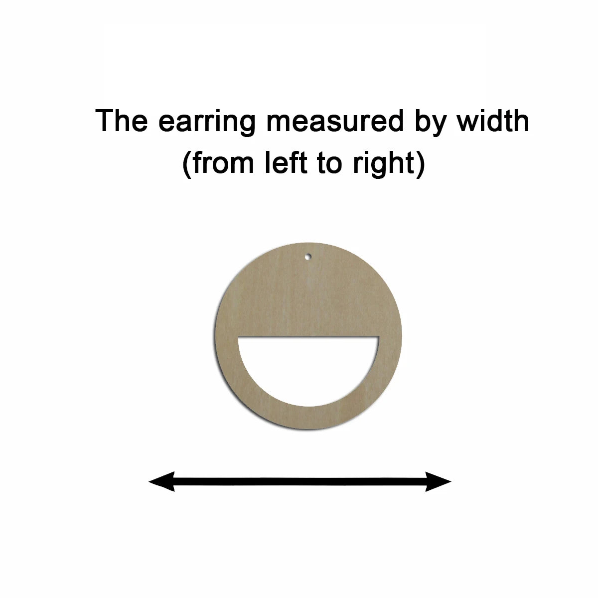 10pcs Unfinished Wood Blanks Geometry Circle Hoop Shape Macrame Earring Part Findings Wholesale For DIY Jewelry Making