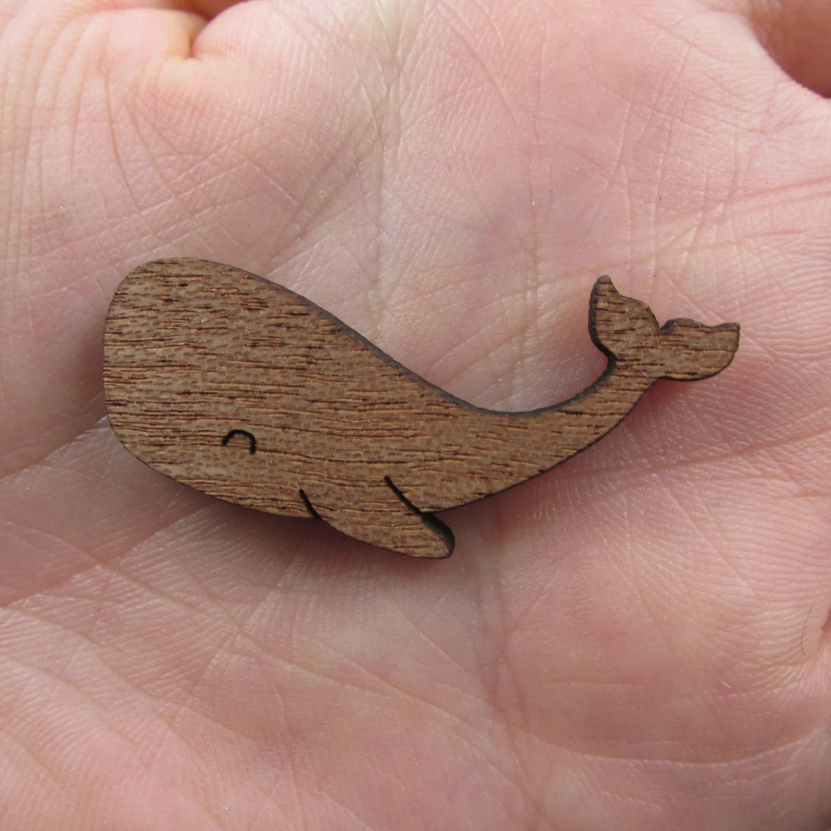 3 Pair Unfinished Under the Sea Ocean Animal Wooden Whales Shape Cutout For Brooches Pin Magnet Pendant Jewerly Diy Making