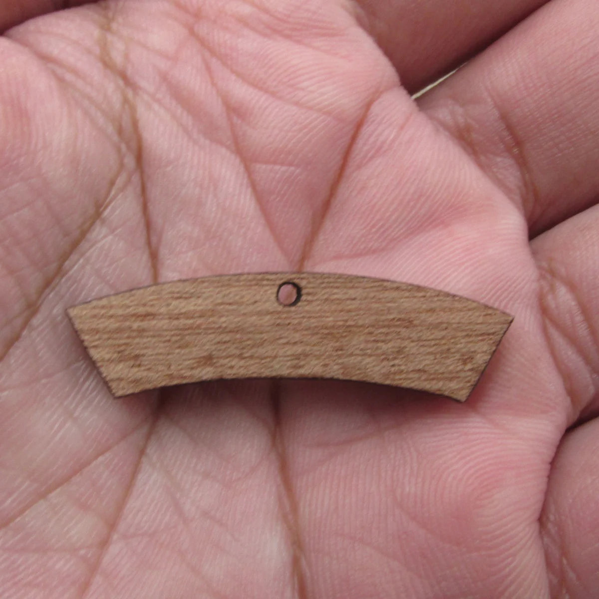 6 Pcs Unfinished Blank Wooden Thin Arch Rectangle Wood Connector Shape Cutout For Necklace Earring Pendant DIY Making Jewelry