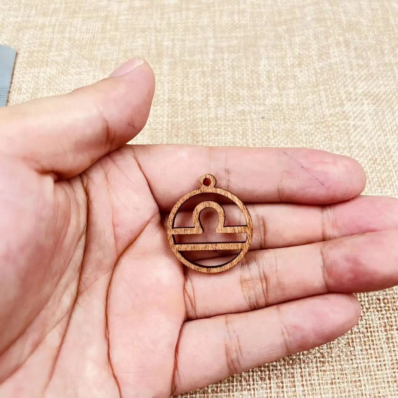 6pcs Unfinished Wood Zodiac Sign Charms Earring Pendants For Jewelry Making DIY Handmade Crafte