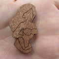 3 Pair Unfinished Ocean Animal Wooden Mermaid Shape Cutout For Brooches Pin Magnet Pendant Charms Diy Making