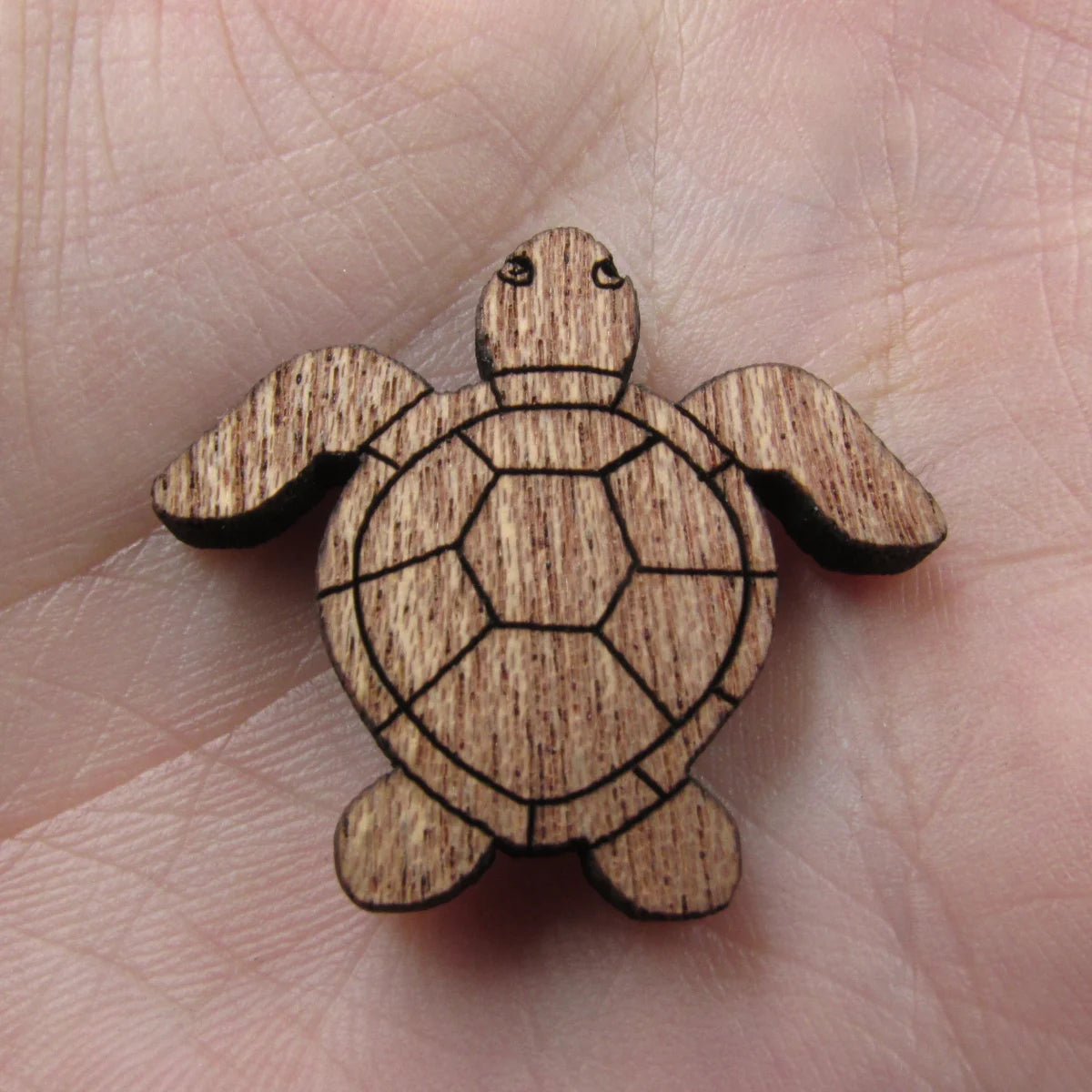 3 Pair Unfinished Beach Ocean Animal Wooden Turtle Shape Cutout For Brooches Pin Magnet Pendant Jewerly Diy Making