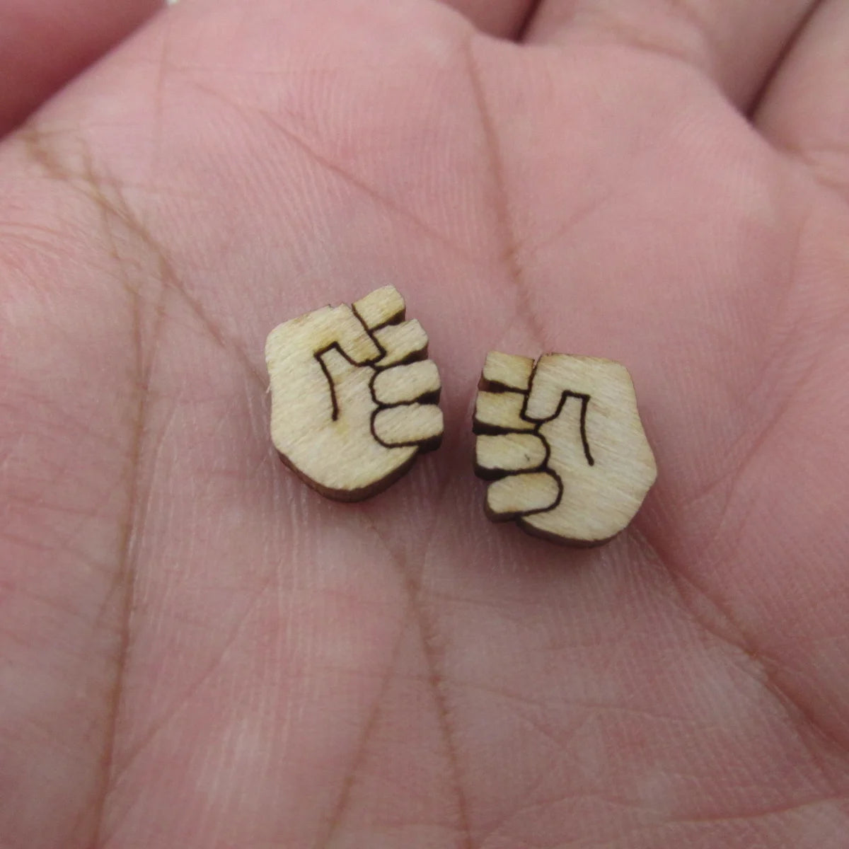 5 Pair Unfinished Blank Wooden History Month Cabochon Lunar New Year Amulet Firecracker Lantern Post Wood Earrings Stud