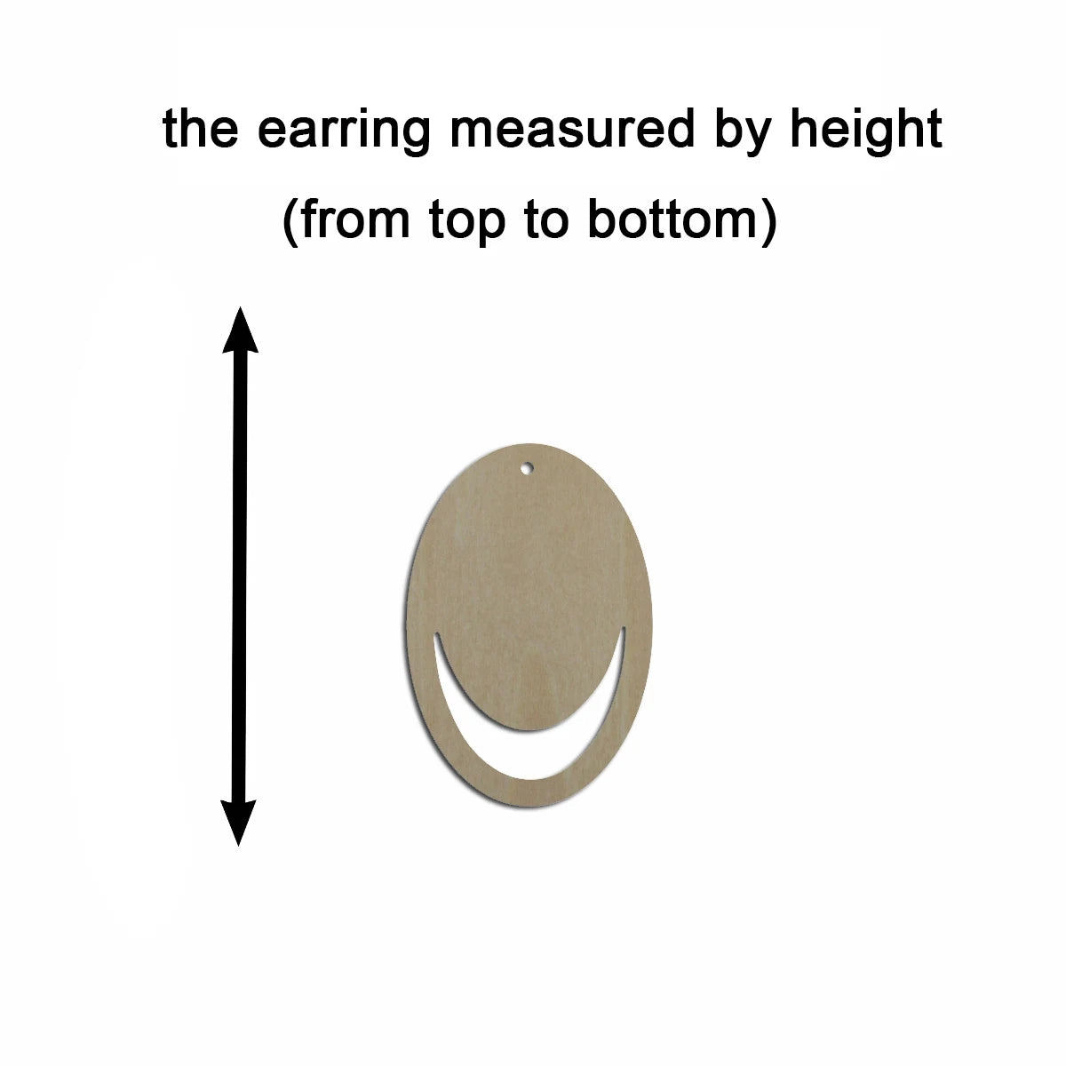 10pcs Unfinished Wood Blank Geometric Oval Cutout Shape Macrame Earring Pendant Charms For DIY Jewelry Making