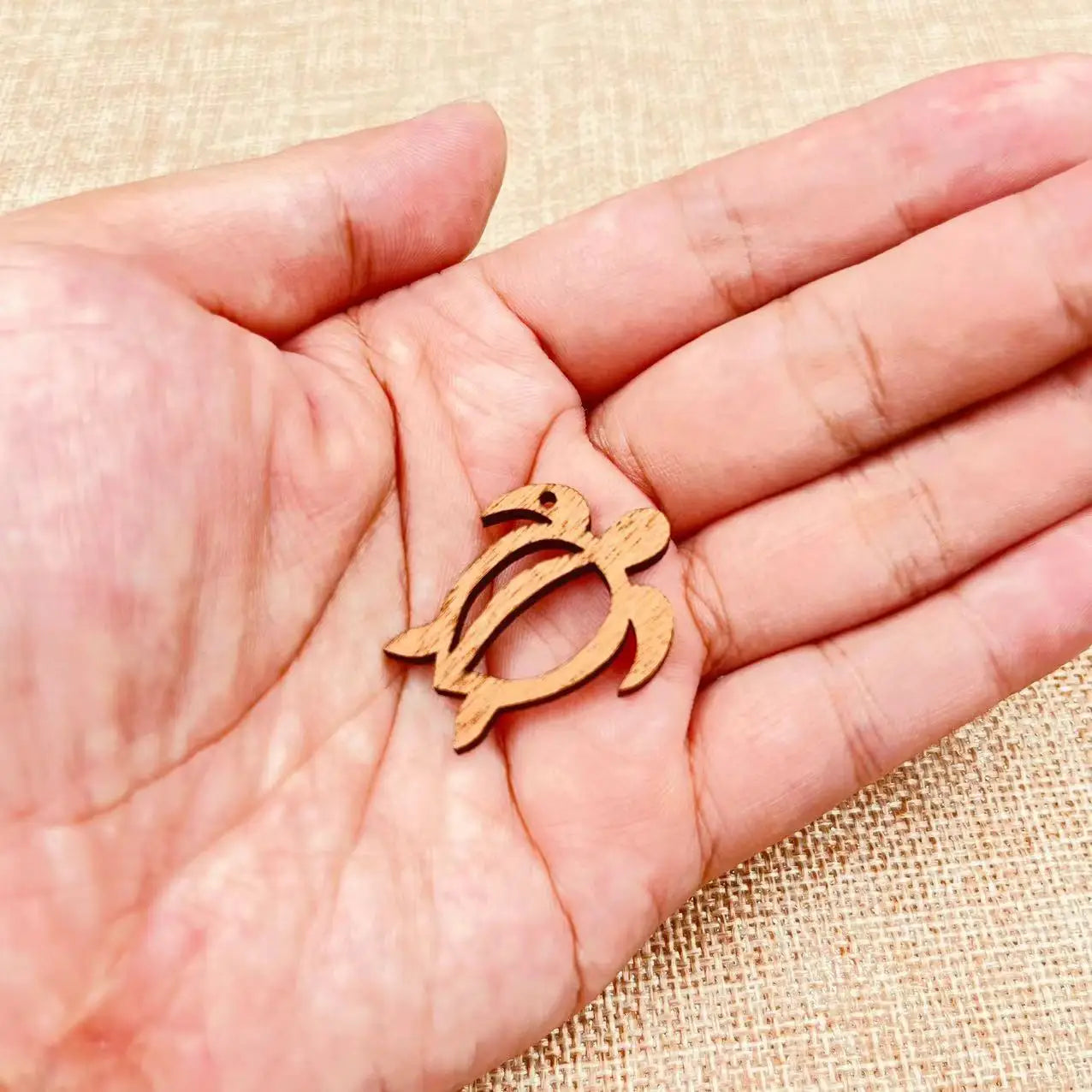 6pcs Unfinished Wooden Ocean Beach Sea Turtle Tortoise Charms Earring Pendants For Jewelry Making DIY Handmade Crafte