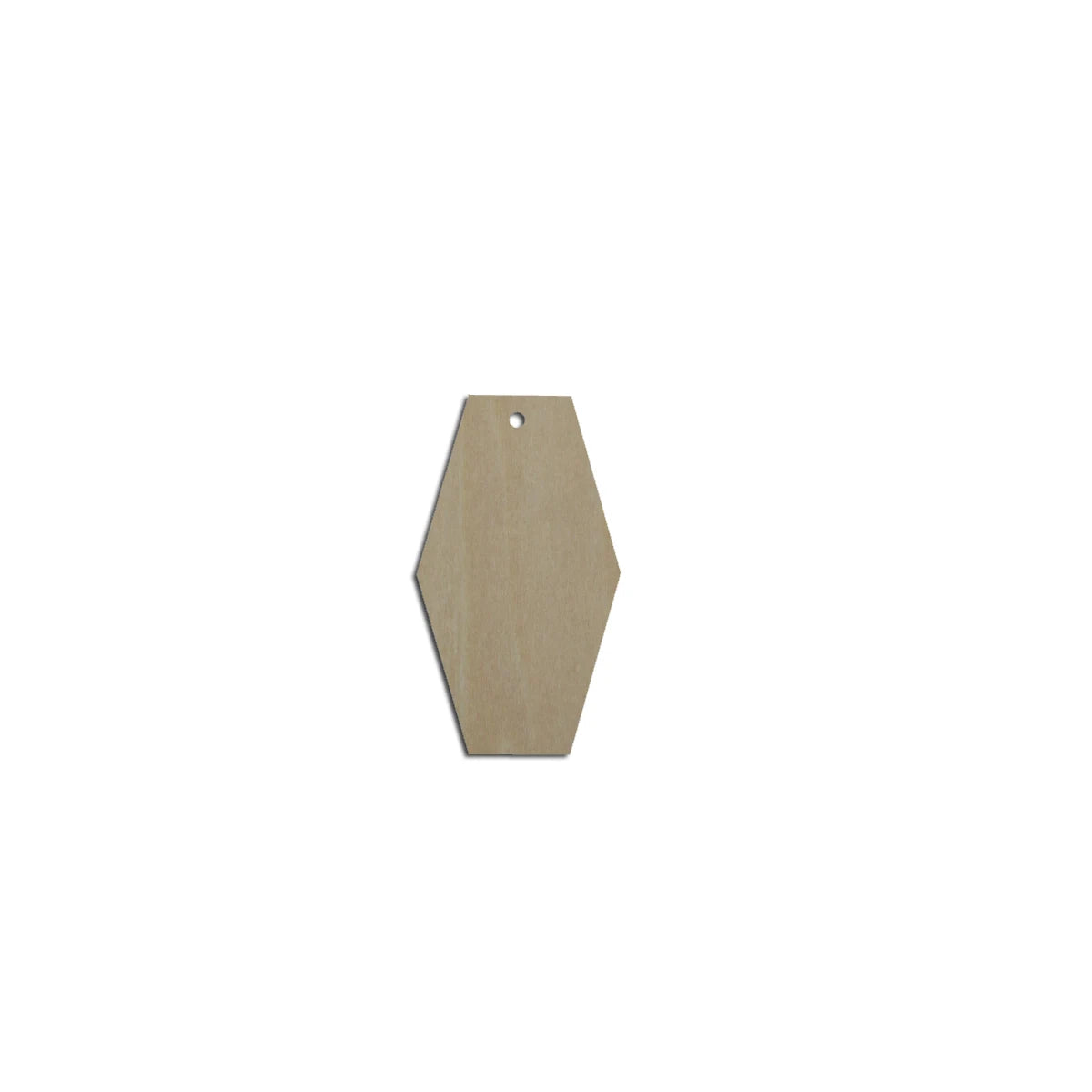 10pcs Unfinished Blank Wood Geometric Rectangle Trapezoid Cutout Shape Earring Pendant Jewelry Charm Finding