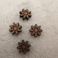 10pcs Unfinished Wood Cabochon Flower Icon, Laser Cut Engraving, DIY Craft Scrapbook Jewelry, Earrings Charm, Pendant Making