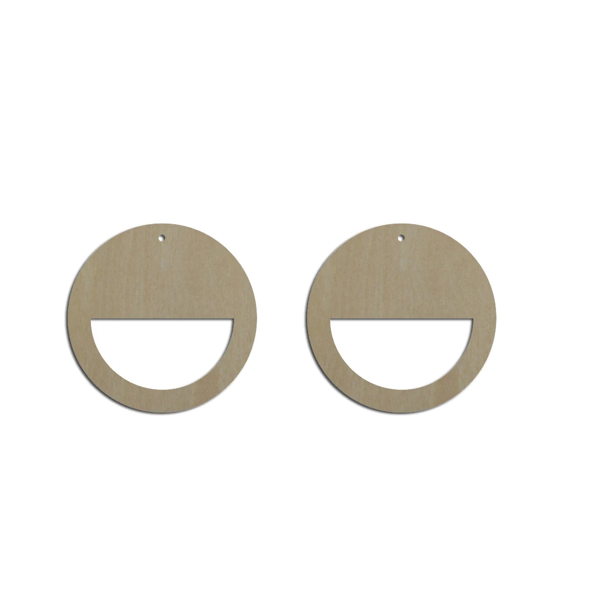 10pcs Unfinished Wood Blanks Geometry Circle Hoop Shape Macrame Earring Part Findings Wholesale For DIY Jewelry Making