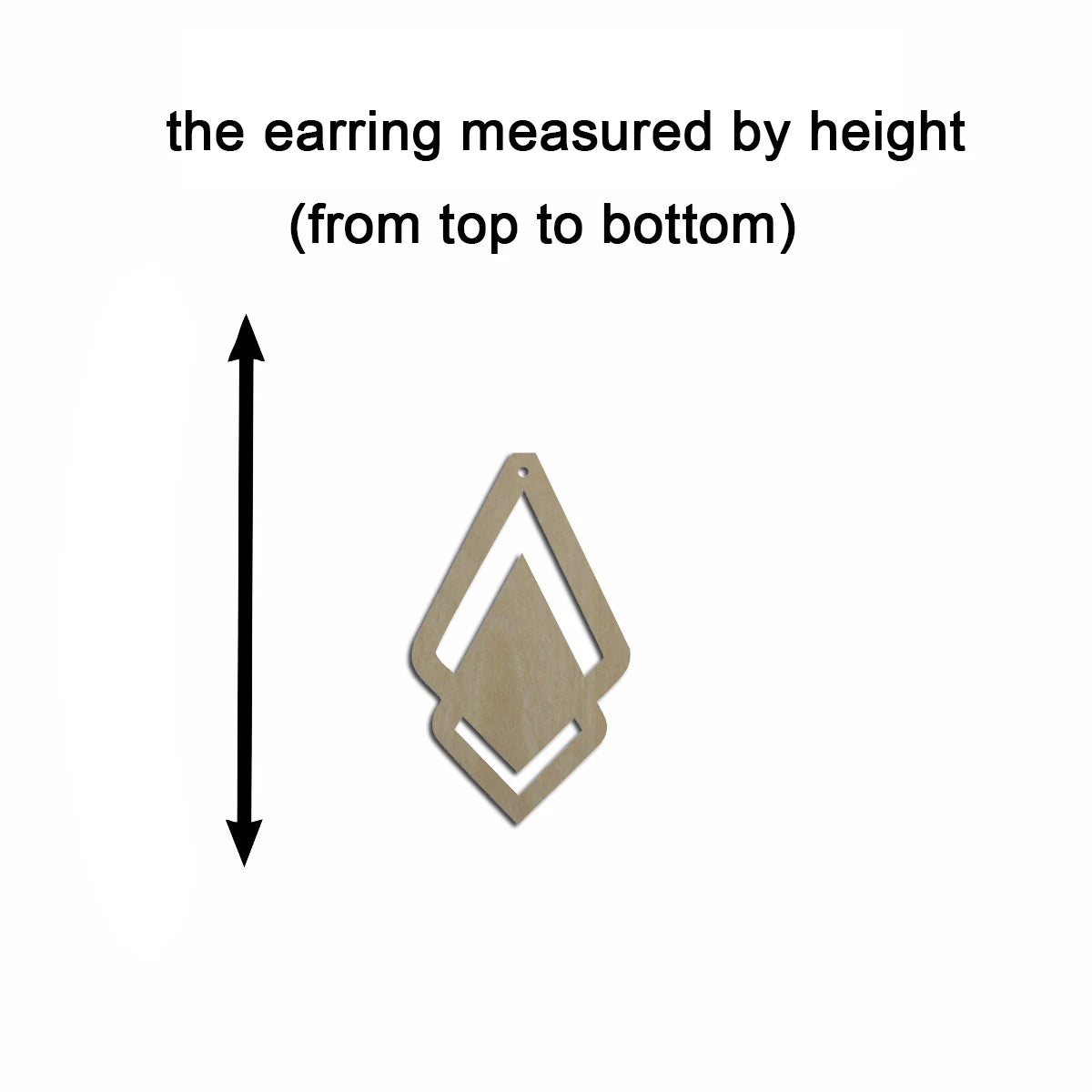 10pcs Unfinished Wood Blanks Geometric Triangle Tie Shape Macrame Earring Part Findings Accessories For DIY Jewelry Making