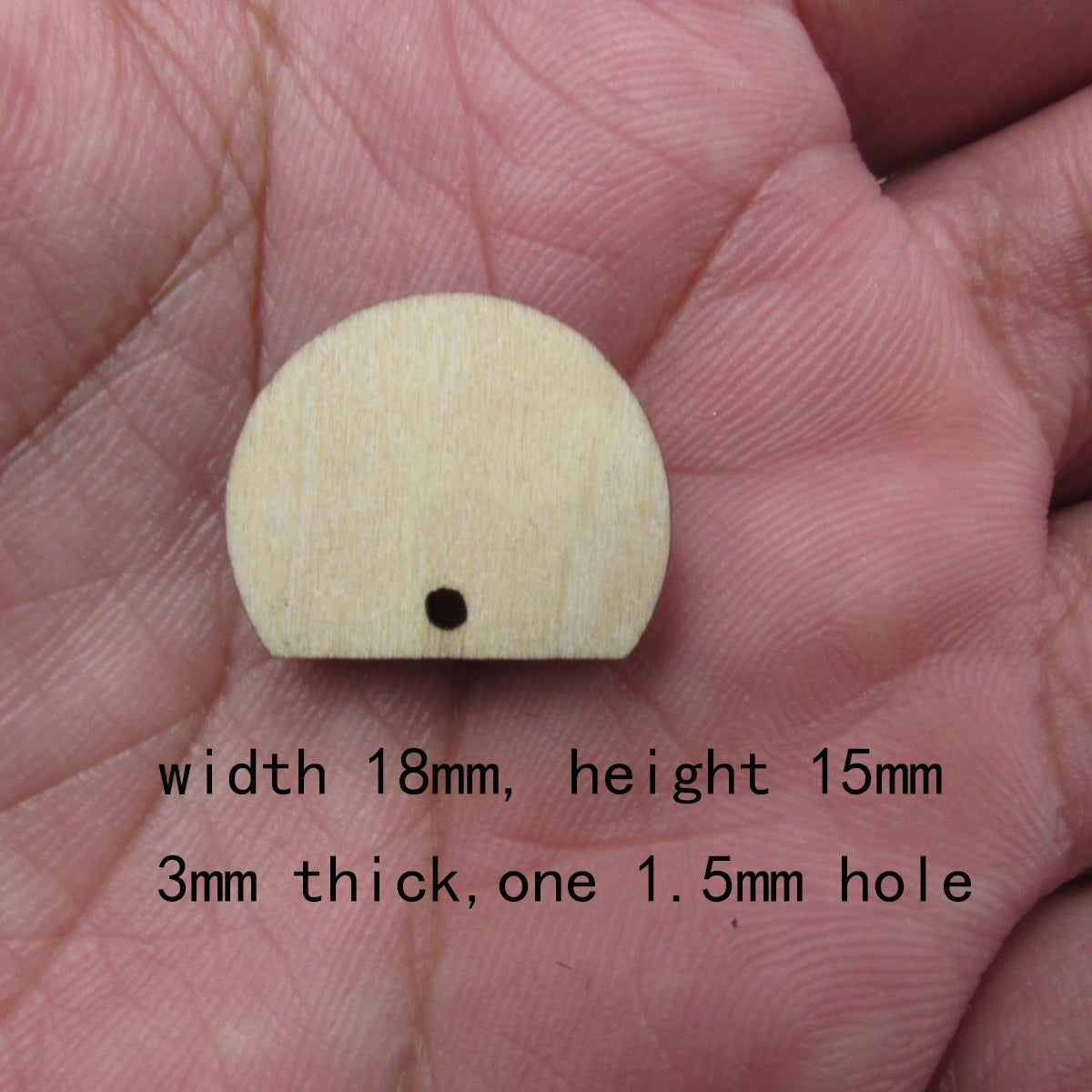 10 Pcs Unfinished Blank Wooden Moons And Star Semi Circle Shape Cutout Plywood Connector Jewelry Finding Supplies For Earrings