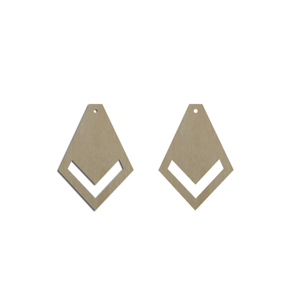 10pcs Unfinished Wood Blanks Teardrop Tie Shape Macrame Earring Part Findings Accessories Wholesale For DIY Jewelry Making