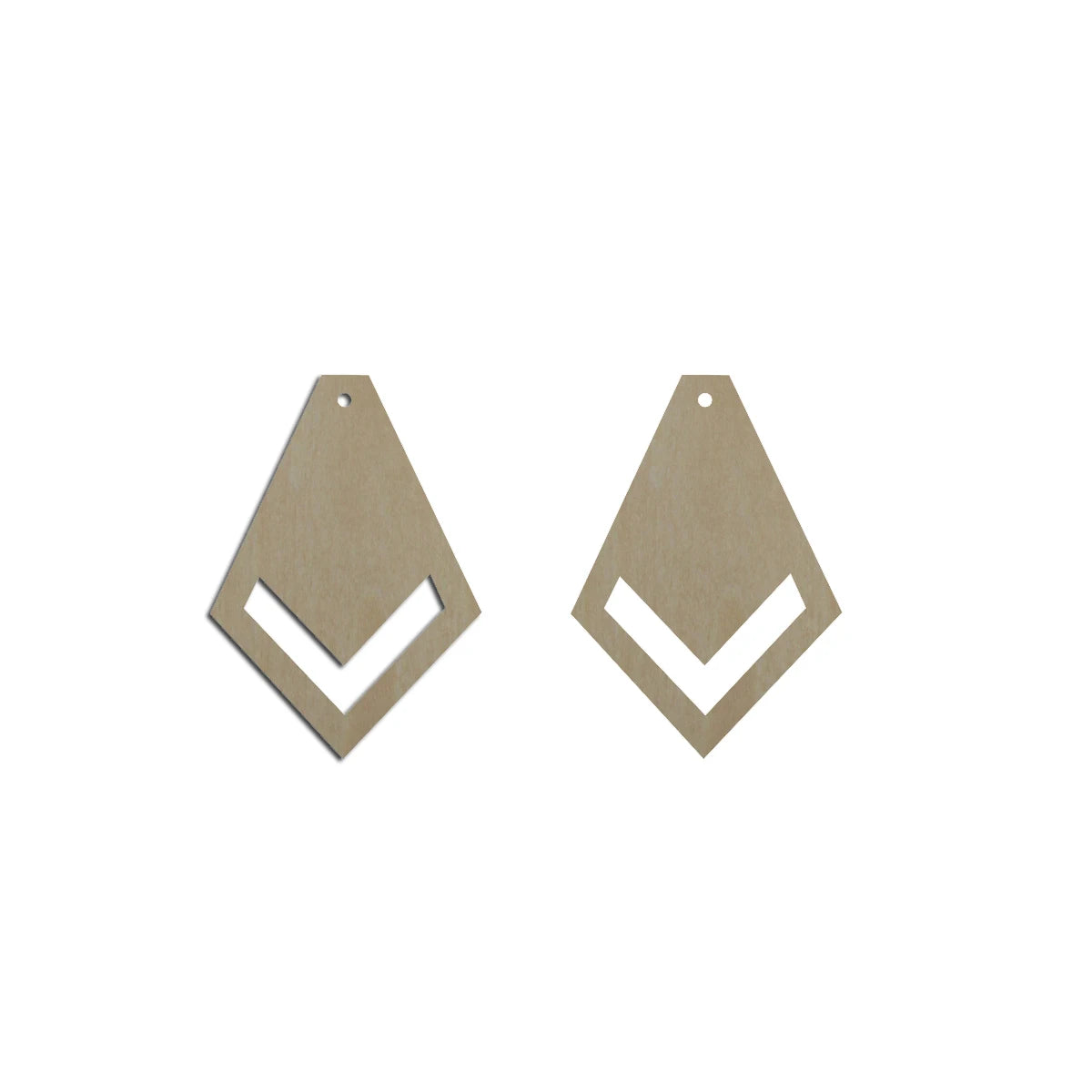 10pcs Unfinished Wood Blanks Teardrop Tie Shape Macrame Earring Part Findings Accessories Wholesale For DIY Jewelry Making