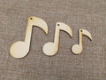 DIY Unfinished Laser Cut Wooden Earrings Blank Pendant Musical Notation Guitar Shapes For Jewelry Findings Components